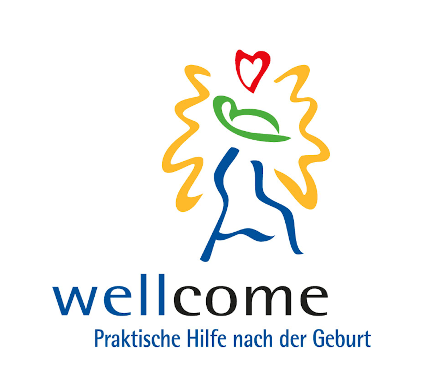 Logo wellcome – praktische Hilfe nach der Geubrt